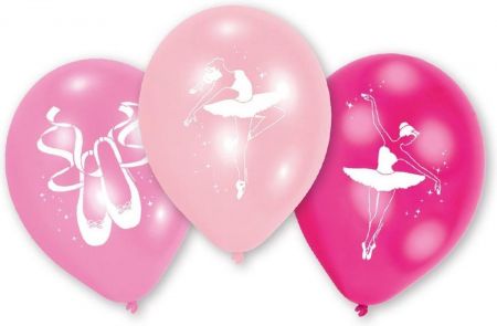 Swingende ballerina ballonnen 6x