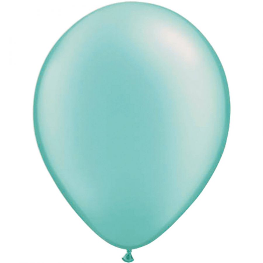 Turqoise ballonnen latex 10x