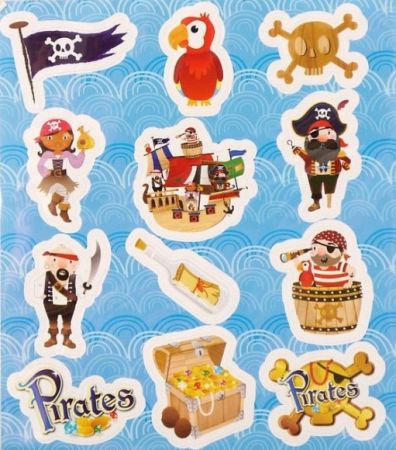 Stickervel piraat