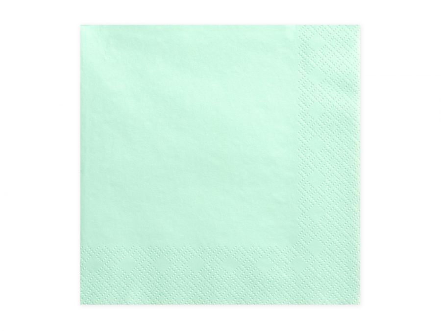 Servetten pastelkleur mint