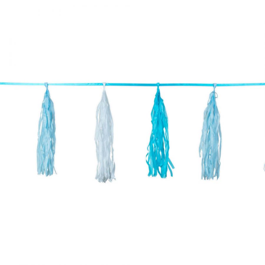 Tassel slinger blauw 3 meter