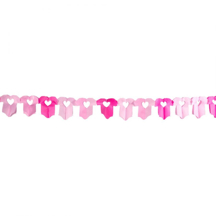 Rompertjes slinger roze 6 meter