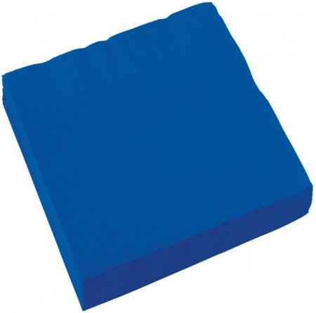 Donkerblauwe servetten 20x