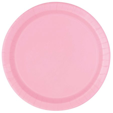 Roze papieren borden groot